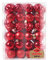 48er Set Christbaumkugeln,6cm Weihnachtskugeln Christbaumschmuck Kugeln Kunststoff Weihnachtskugeln Weihnachtsdeko Set Plastik Bruchsicher Weihnachten Hängende Kugel Weihnachtsbaum Deko,Rot