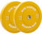 GYM MASTER 2 Coloured Rubber Bumper Plates for Olympic Barbell Weight Lifting