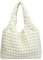 Anopo Damen Puffer Tote Bag Tasche Boho Handtasche Gepolsterte Umhängetasche mit Wolke Blase Entwurf Weich Leicht Beige