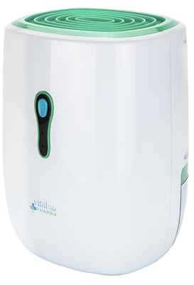 JOCCA - Deshumidificador Compacto de 750ml, Deshumificador/Elimina la Humedad, Bacterias y Hongos/Apagado Automático/Antihumedad