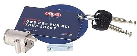 ABUS Unisex – Erwachsene InTube Schließzylinder ab MY19 Batterieschließzylinder, Silber/schwarz, Einheitsgröße