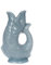 Gurgly Iconic Blue Grey Glug Jug Small 23cm 750ml – Fish Water Jug, Decorative Fish Vase, Ornament, Carafe