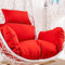 Coussin pour Fauteuil Oeuf Suspendu, Imperméable Siège de Chaise Rembourrage pour Patio Jardin, Balançoire Panier Suspendu Coussin de Siege, avec Appui-tête et ficelles pour Attacher(Color:Red)