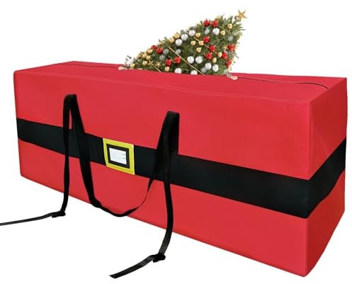 Fayavoo Christmas Tree Storage Bag Heavy Duty 600D Oxford Christmas Tree Bag Fits Up To 8Ft Tree, Christmas Tree Storage Box With Reinforced Handles & Zipper, Christmas Storage Container