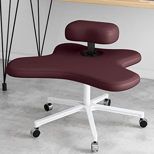 GCCSSBXF Ergonomischer Kniestuhl – höhenverstellbarer Hocker zur Verbesserung der Körperhaltung – fünf Zinken mit Rollen Stützbeinen – Verwendung im Büro – verschiedene Farboptionen