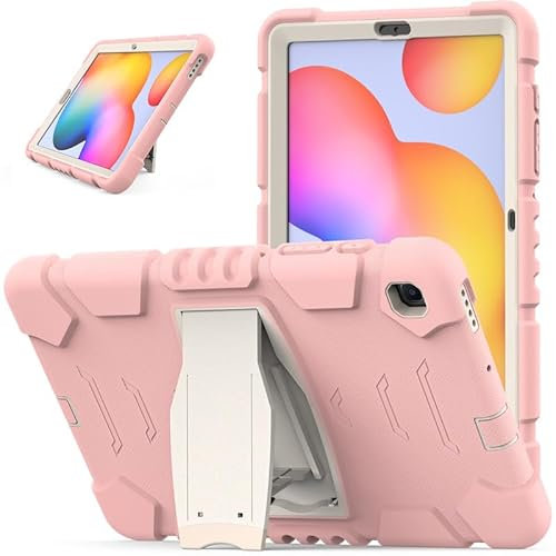 Custodia per Samsung Galaxy Tab S6 Lite 10.4 - Custodia resistente e robusta antiurto con cavalletto, rosa