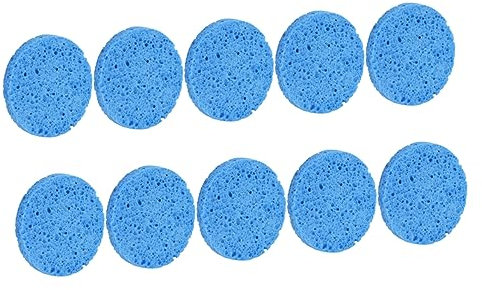 Esponjas para Mezclar Maquillaje Paquete de 10 Esponjas Desmaquillantes de Pulpa de Madera Natural Suaves para La Piel