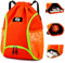 Keyck Turnbeutel Sportbeutel mit Kordelzug, Rucksack Sport mit Ballfach & Schuhfach und Wasserdichter Tasche, Große Sporttasche Schwimmbeutel Sportrucksack Gymsack für Herren Damen Jugend, Orange