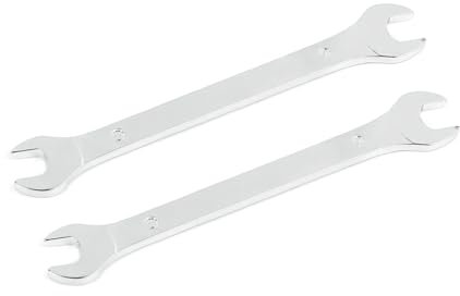 Aoktorkit 2 Pcs Double Open End Spanner,8mm x 9mm Chrome Vanadium Steel Wrench Super-Thin Open Ended Wrench Flat Spanner for Narrow Space,DIY,Pipeline,Repair Bicycle Repair and Home Maintance