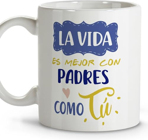 LolaPix Regalo día del padre. Tazas de cafe. Día del padre regalos. Regalos para padres. Taza cerámica 330 ml.