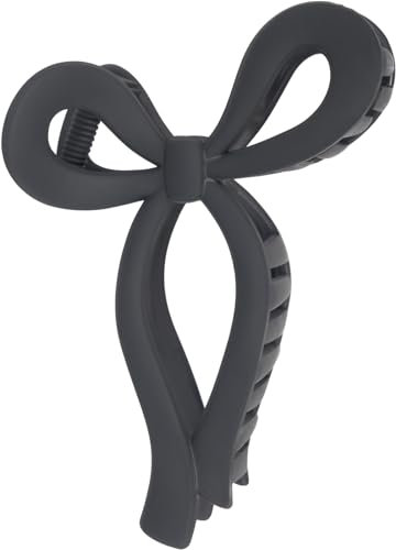 styleBREAKER Damen Haarklammer in Schleifen Form, Haarklemme, Haarspange Kunststoff Schleife, Haarschmuck 04027052, Farbe:Schwarz
