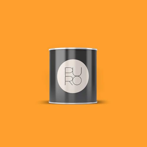 BRICOFLOR Orange Wandfarbe matt in 1l, 2,5l und 5l Design Dispersionsfarbe mit Deckkraftklasse 1 ideal für Kinderzimmer und Küche