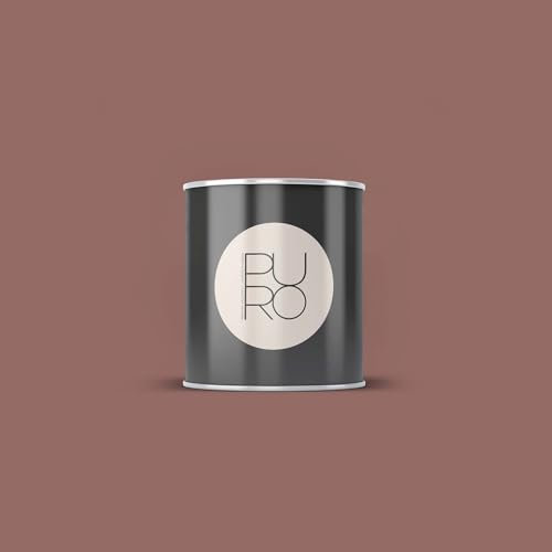 BRICOFLOR Wandfarbe braun 1l, 2,5l und 5l Gebinde Design Farbe seidenmatt für Wohnzimmer Dispersionsfarbe hoch deckend
