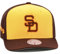 Mitchell & Ness San Diego Padres Cooperstown MLB Team Pro Pre-Curved Snapback Hat Cap - Gelb/Braun, gelb, Einheitsgr��e