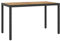 Outdoormöbel Gartentische Gartentisch schwarz und braun 123x60x74cm Akazienholz massiv