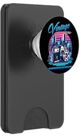 Vintage Vibes Retro Old Chool Kamera 80er Jahre Stil Synthwave PopSockets PopWallet für MagSafe