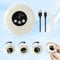 Electric Nail Clippers for Baby Kid Adult Seniors 3 in 1 Automatic Trimmer for Toenail Fingernail 3-Speed Rechargeable Cutting and Grinding Electric Nail Cutter with Nail Scraps Storage (Champagne)