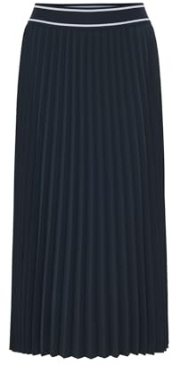 OPUS Damen Midirock | Plisseerock RONTI Sport A-Linie mit elastischem Bund Coal Blue, 36