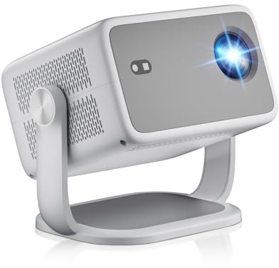 1080P Native Projector 4K, 600 ANSI Lumens, WiFi and Bluetooth, Built in Apps, Electric Focus & Auto Keystone, Mini Portable Projector for Outdoor Movies Home Theater (2026 Upgrade)