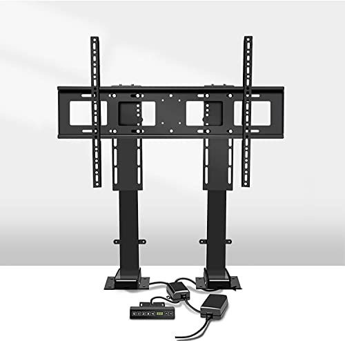 PLMNBQWE TV Wall Mount' TV Table, Multifunction TV Motorized Lift, TV Lift Mechanism with Remote, Motor Lift Stroke 120cm/47.2inch, for 55 To 90 TV