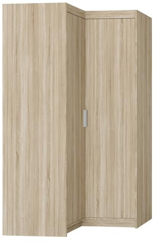 AXLIVING Eckschrank Eiche Sonoma Storicos Schrank 97,8 x190,5 x97,8cm