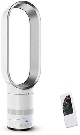 16in/24in Ventilateur Colonne Sans Pale,Ventilateur Tour Silencieux,8 Vitesses,Oscillation 90°,Écran LED,Ventilateur Sans Lame Rafraichisseur d'Air,Ventilateur Colonne pour Maison,Bureau (16in-Gris)