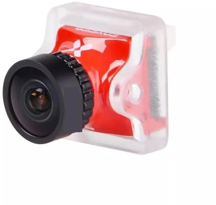 ZYJOZMD Für Foxeer für Predator 5 für Nano 1000TVL 1/3 CMOS 4:3/16:9 PAL/NTSC umschaltbar 14 * 14mm für FPV Kamera 4ms Latenz Super für WDR RC Drone(Red Pad)