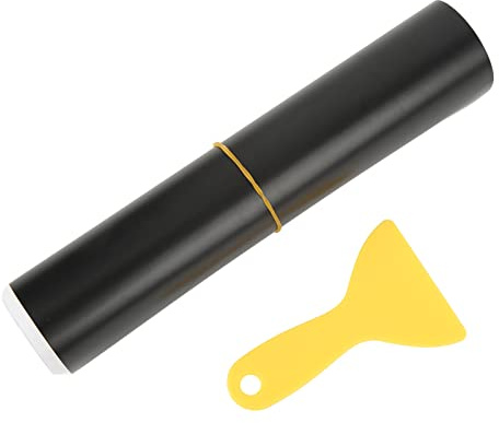 Phefop Car Windscreen Tint Strip, 130 X 20cm Matte Black PVC Universal Windscreen Sun Visor Strip with Scraper for Car Truck SUV RV with High Temperature