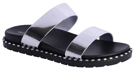 AMICHI - Chanclas Mujer - Sandalias Flip Flop Playa y Piscina | Chanclas para Playa y Piscina - Sandalias Flip Flop de Goma con Suela Antideslizante y ligera
