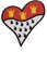 Bügelpatch Kölner Wappen Herz 10cm