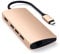 SATECHI Hub USB C 8 en 1 Multiport V2 avec HDMI 4K, Charge PD Jusqu’à 115W, 3 Ports Données USB-A, Ethernet, Lecteurs Carte SD/MicroSD, pour Laptops, MacBook Pro/Air, iPad, iPhone et Windows – Doré