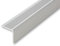 (14,24EUR/m) 43 x 43 x 900 mm Treppenwinkel silberfarben ungebohrt Treppenkantenprofil Treppenkante grob gerieft, stabil und rutschhemmend Innenmaß 40 x 40 mm