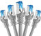 BIGtec cable ethernet 5 pièces - 3m CAT 7 cable rj45 LAN câble internet gigabit CAT7 Câble réseau gris