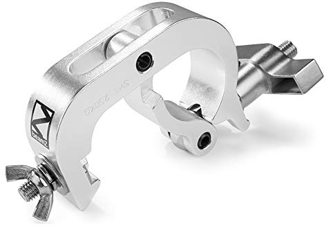 Beamz BC50-250Q Slimline Quick Lighting Clamp, 250kg Aluminum, Fits 48-51mm Tubes, Ideal for Stage, Theatrical and Lighting Truss Clamps