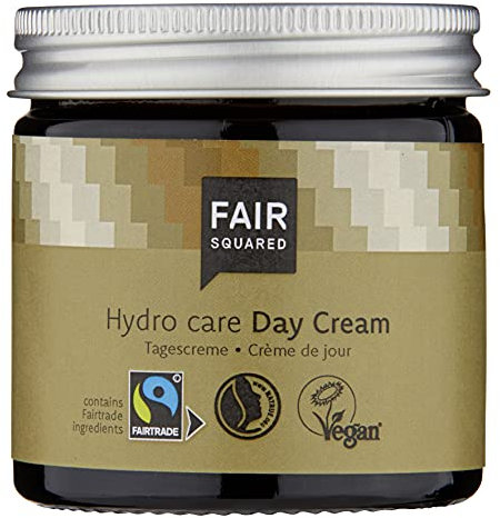 FAIR SQUARED Tagescreme Gesichtspflege Argan 50ml Tagespflege ZERO WASTE, zertifizierte Naturkosmetik