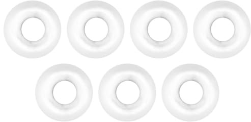 FTM Tungsten Perle Omura rundes Loch - Tungstenperlen, Farbe/Durchmesser/Inhalt:Fluo weiß / 3.3mm / 7 Stück