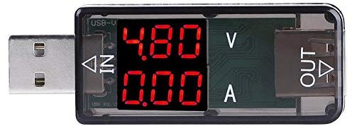 Tester di tensione USB, Voltmetro LCD a colori USB Amperometro Misuratore di corrente Multimetro Caricatore Tester USB Rilevamento della tensione in tempo reale (nero)