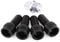 Locking Wheel Nut Set - 4+1 M14*1.5mm Black Steel Wheel Bolts & Key, Perfect for Enhance Your Car Security with Durable Anti-Theft Design