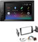 Pioneer DMH-A240BT 2-DIN Autoradio Bluetooth USB passend für Toyota Corolla 2001-2007 schwarz