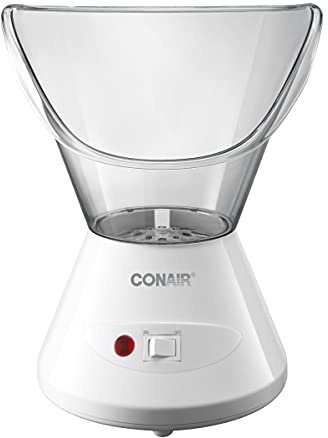 True Glow by Conair Moisturizing Mist Facial Steamer, Warm Steam Face Sauna for Deep Pore Cleansing & Hydration, Home Spa Skin Care System, Model MDF8