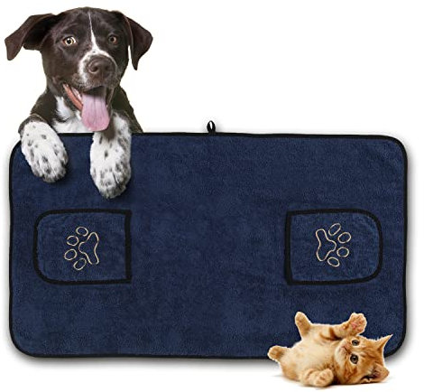 Vapana | Hundehandtuch - Saugfähig 1 Stück - Handtuch Für Hunde Und Katzen Aus 100% Baumwolle