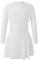 iEFiEL Mädchen Ballettkleid Glitzer Eiskunstlauf Kleid Kinder Swing Schaukel Tanzkleid Ballettanzug Langarm Body Trikot Turnanzug Wx_ Weiß 158-164