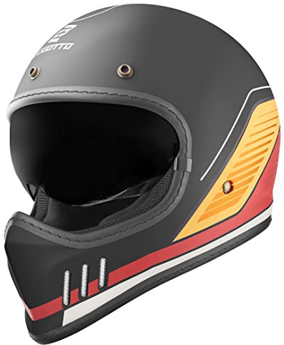 Bogotto FF980 EX-R Helm, schwarz/gelb/rot, S