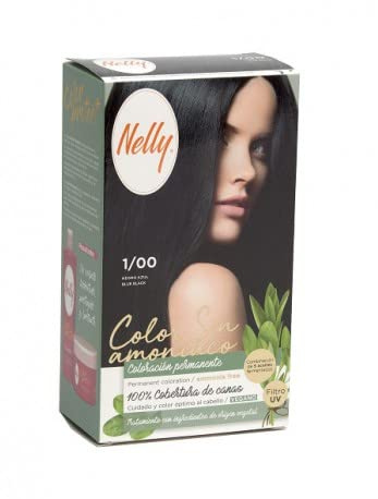 Nelly Set Tinte S/Amon 1/00 negro A. para adultos, ideal para uso práctico, formato práctico