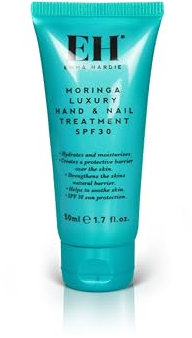 Emma Hardie Moringa Luxus-Hand- und Nagelbehandlung mit LSF 30 UVA- und UVB-Sonnenschutz, schützt vor Sonnenschäden, spendet Feuchtigkeit, beruhigt und pflegt die Haut, vegan und tierversuchsfrei, 50