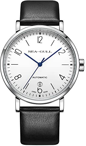 SEA-GULL 2022 Möwe Herren Automatische Mechanische Uhr Offizielle Authentische Bauhaus Business Casual Mechanische Uhr, 40mm dial for men, Armband