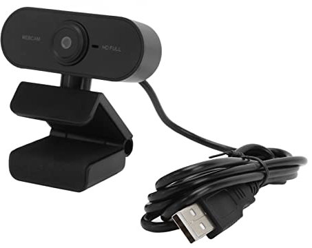 VBESTLIFE Webcam HD, Microfono Integrato, Webcam USB 2.0 1080P 180°, per PC Desktop Desktop, per Videoconferenza di Classe Online