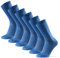 DANISH ENDURANCE Performance Crew Cycling Socks, Cushioned Bike Socks, for Men & Women, Unisex, 3 or 5 Pack, Blue, 9-12