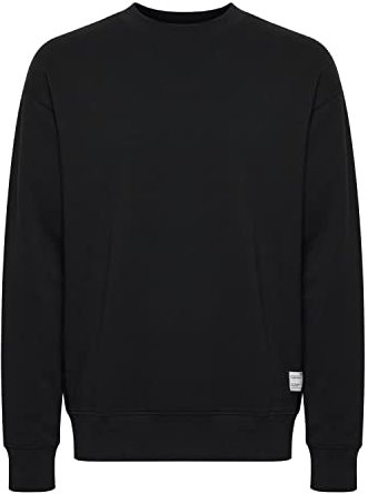 !Solid SDLenz Crew SW Herren Sweatshirt Pullover Pulli mit Rundhalsausschnitt Langarm, Größe:M, Farbe:True Black (194008)