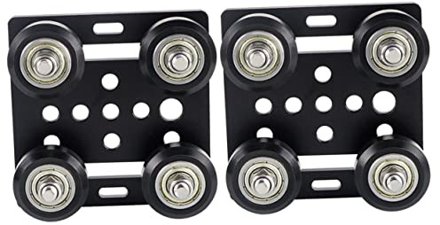 PLAFOPE 2pcs European Standard Gantry Panel Aluminum Profile Pulley European 3d Printer Parts Gantry Plate Pulley 3d Printere 3d Printers 2020 3d Printer Parts Metal Support Plate